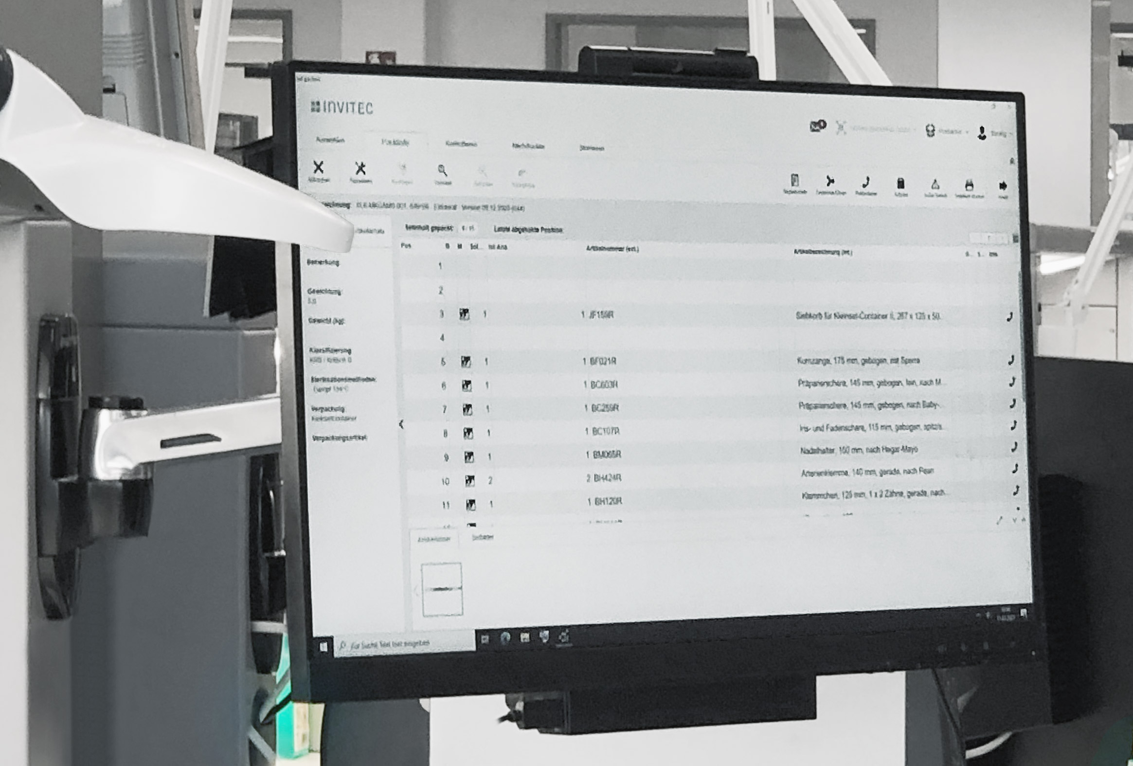 The Hänel Rotomat® is operated through the instacount®PLUS sterile goods management software