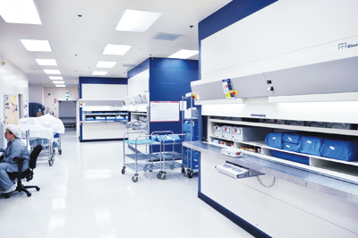 Surgical instruments and other inventory are now stored in 12 Hänel Rotomat® in a state-of-the-art SPD.